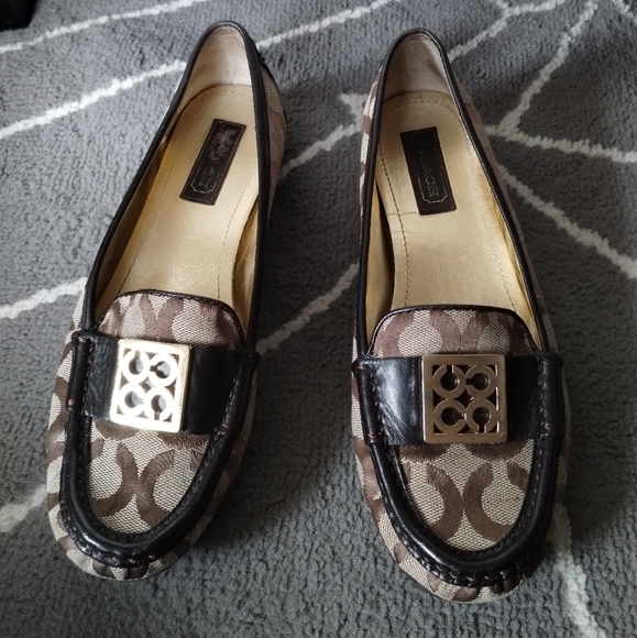 Vintage Coach Logo Monogram Loafers Moccasins - Picture 16 of 16